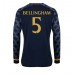 Maillot de foot Real Madrid Jude Bellingham #5 Extérieur vêtements 2023-24 Manches Longues